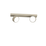 Lampada parete soffitto spot 2 luci GX53 in 3 colori art EDRA 1210/2