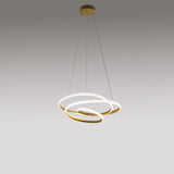 Sosp moderna anello intrecciato led 3 colori Ø50cm DIVA S/P