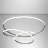 Sospensione moderna anello led intrecciato Ø65cm art DIVA S/G