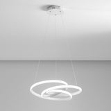 Sospensione moderna anello led intrecciato Ø85cm - 3 colori  art. DIVA S/S