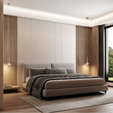 Sospensione da comodino led in alluminio e alabastro art Betty