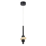 Sospensione da comodino led in alluminio e alabastro art Betty