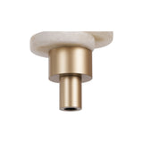 Sospensione da comodino led in alluminio e alabastro art Betty