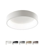 Plafoniera moderna tonda Ø60cm in alluminio verniciato in 5 colori art BAND
