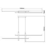 Lampada a sospensione LED Esparta 50W – Bianco/Oro o Nero/Oro