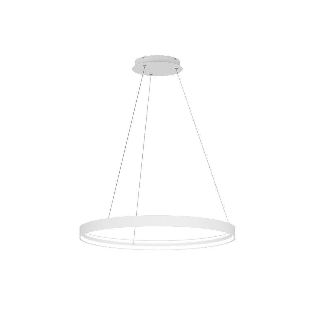 Sospensione moderna anello led Ø80cm bianco o oro art Malika 1216/S80