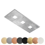 Plafoniera rettangolare 3 luci GX53 in metallo – 19 colori disponibili – Sparta R50
