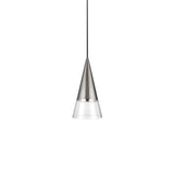 Sospensione in vetro e metallo - GU10 - art CONO
