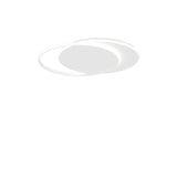 Plafoniera anelli led intrecciati 42w CCT bianco o oro art Mercury 1224/60